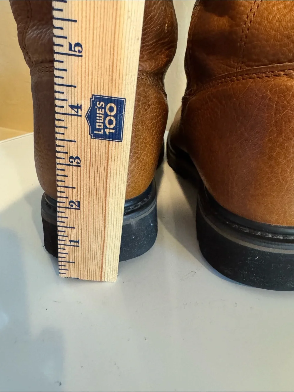 Wolverine Men's Brown Leather Wellington Work Boots Size 12M